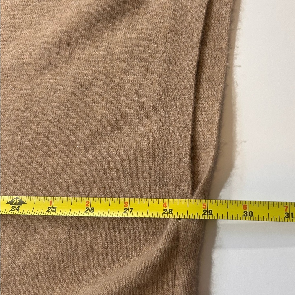 Eileen Fisher Cashmere Turtleneck Poncho Sweater XL Oatmeal Tunic - Picture 7 of 8